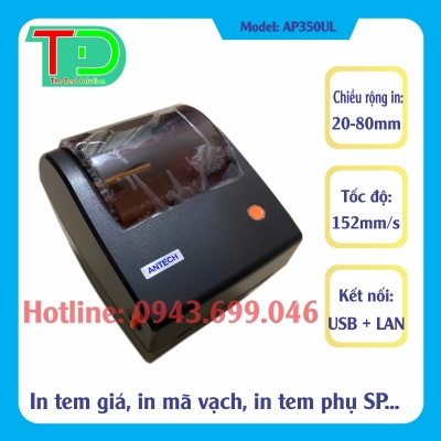 Máy In Mã Vạch Antech AP350-UL