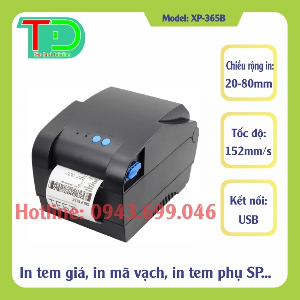 Máy In Mã Vạch Xprinter XP-365B