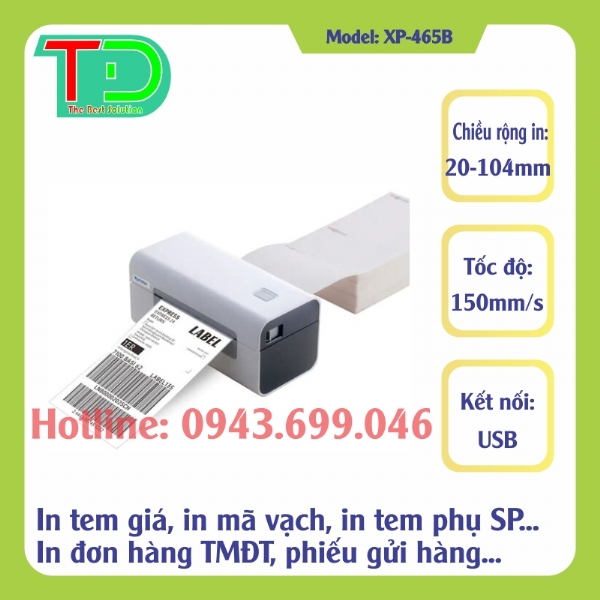 Máy In Đơn Hàng Xprinter XP-465B